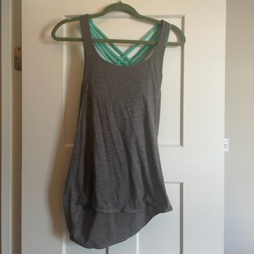 LULULEMON Tank with Built in Bra and Draped Back